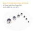 binifiMux 35Pcs M5 0.8mm 5mm 3D x Stainless Steel Self-Lock Nylon Inserted Locking Nuts for Wheels, Printer, Bike