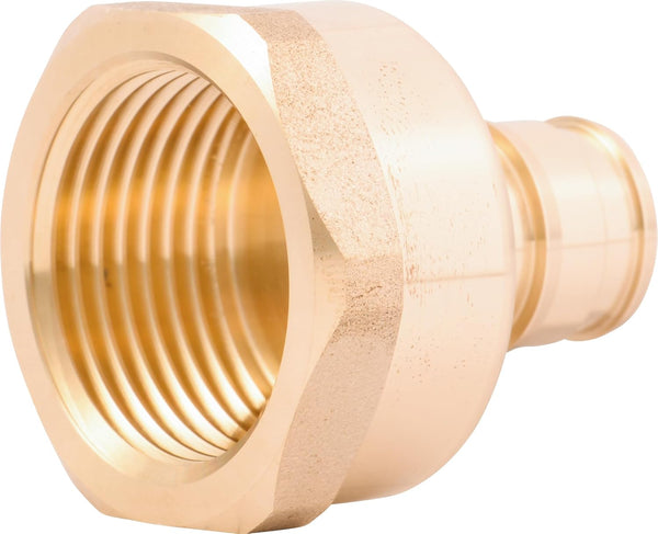 SharkBite 1/2 Inch x 3/4 Inch Expansion FNPT Adapter Fitting for PEX-A Pipe, Brass Plumbing Fittings, Female NPT