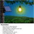 9.8FT Bulb 3000K Solar Lights Outdoor Dusk to Dawn Shed Light Extension Cable Solar Powered Pendant Waterproof
