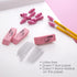 BAZIC Pink Erasers + Pencil Top Erasers Set (15/Pack), Block Erasers, Arrowhead Caps, Latex Free for Art