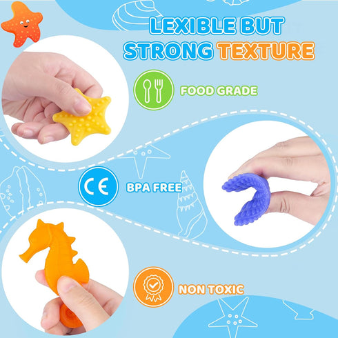 6 Pack Stimming Sensory Worry Stones Fidget Toys for Toddlers Kids, Tactile for Autism ADHD Chilldren, Texture Calming