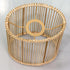 Osasy (1, Woven Wicker Hanging Drum Lamp Shade, Tall Oval, Bamboo Lampshade for Table/Nightstand or Bedside Lamps Floor
