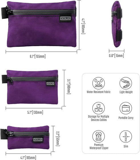 A5 Set, TACTICAL_GEEK Storage EDC Storage Pouch Molle EDC Gadget Pouch, Multi-Functional Utility Small Tool Pocket