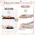 iCasso Set,Large Desk Mat Mouse Pad with Wrist Rest,Ergonomic Keyboard Wrist Support for Women,Girly Floral Computer