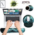 Keyboard Wrist Rest and Mouse Pad Wrist Support Set with Coasters, Ergonomic Gaming Mousepad for Home Office Relief