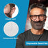 Sylmifoi 100Pcs 18" Disposable Beard Nets for Food Service, Breathable Honeycomb Nylon Beard Covers, Durable Beard