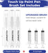 3 3 6 Pack 1) Touch Up Paint Pen Kit, New Upgraded Refillable Paint Pens with Types of Brushes, Fillable Paint Touch Up