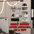 Nafenai Pegboard Combination Wall Organizer Kit, 2 Pieces with 11 Accessories, White Peg Board for Home Office