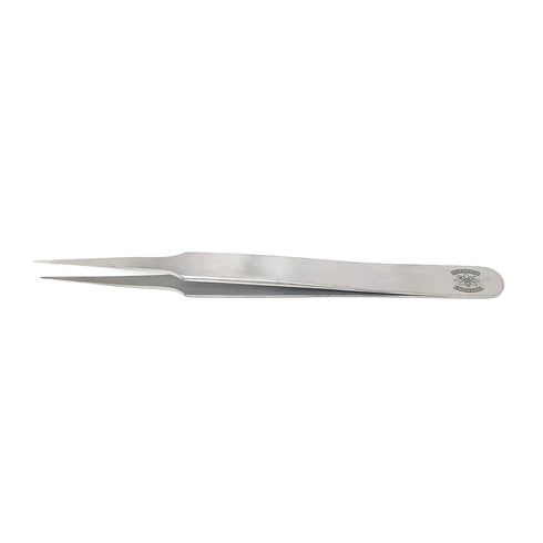 Scientific Labwares High Precision Stainless Steel Tweezers/Forceps with Straight Tapered Fine Point (4.75 in.)