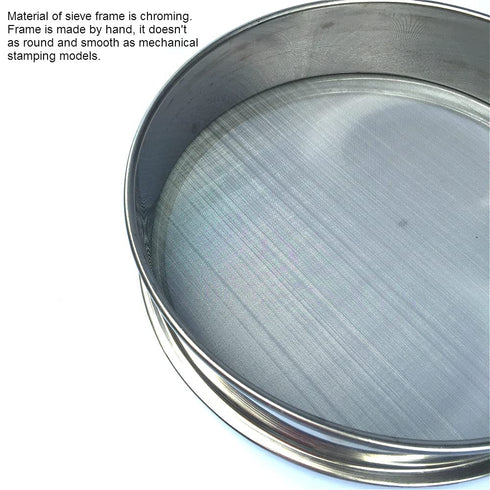 ETAZMDITE 20cm 12-200 Mesh(30 Mesh Lab Sieve, Stainless Steel Fine Mesh Sample Test Sieve for Grains and Flour