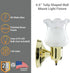 4.5 Inch 60W E26 (Bulb Diodesy- Vintage Wall Sconce Tulip Glass Shade Fixture Max Socket Not Included) Modern Flower