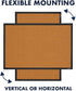 Quartet Cork Bulletin Board, Framed Corkboard 2' x 3', Black Frame Message Board, Vision Board