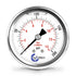 2 1-2" Pressure Gauge, Stainless Steel Case, Chrome Plated Brass Connection, Liquid Filled, 0-200 psi/kPa, Back Mount