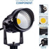 HANNAHONG 5W AC120V Landscape Up Down Spotlight with Spiked Stand, Warm White COB LED for Outdoor Garden Lighting