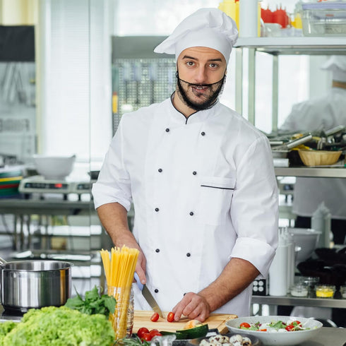 QFGasre 50pcs Disposable Beard Nets for Food Service Protective Beard Covers for Restaurant Staff Nonwoven Breathable