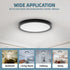 9inch Dimmable 24W 2000Lm, 5CCT 2 Pack TOPELER Black Slim LED Surface Mount Ceiling Light, Round Flat Panel Lights