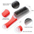 huoflame 1 PCE White Steel Brushes Heavy Duty Carbon Steel and Stainless Steel Wire Scratch Brush with Rubber Ergonomic