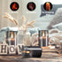 6Pack 2"X3" w/4 Timers+2 VIODAIM Glass Flickering Flameless Candles with Remote, Real Wax Votive Candles Battery