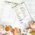 Joyberg 2 PCS Magnetic Weekly Meal Planner for Fridge, 8.3x5.5”, Undated Weekly Meal Planner and Grocery List, Tearable