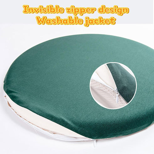 GWTYR Office,D,35x35x3.5cm(14x14x1inch) Round Chair Cushions for Dining Chairs,Seat Cushion Memory Foam Soft Chair Pad