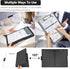 Clipboard with Storage, Heavy Duty Clip Boards 8.5x11 with 2 Storage Cases, Clear Visible Top Panel, Side Opening Clip