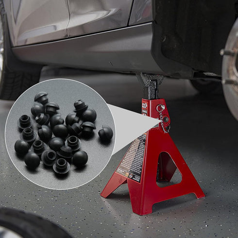 12PCS Black 8mm (5/16") Floor Bottle Jack Plugs, Rubber Oil Filler Plug for Reservoir Filler Hole