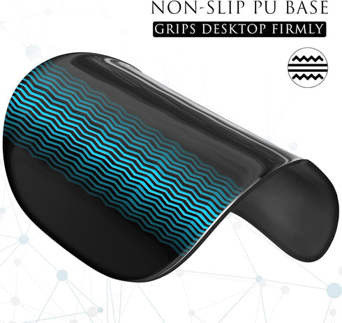 MROCO Ergonomic Mouse Pad, Black Color with Gel Wrist Rest, Comfortable Non-Slip PU Base, 9.4 x 8.1 in