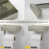 SUS304 Brushed Nickel Toilet Paper Holder Wall Mounted with Shelf & Wipes Storage Stainless Steel Modern Toilet Tissue