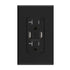 ELEGRP USB Wall Outlet Receptacle, 20 Amp Duplex Tamper Resistant, Dual 4.0 A USB Ports, Wall Plate Included, Glossy