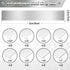 Amylove 24 Pcs 304 Stainless Steel Strips Shim Stock Metal Shims 1" Width x 6" Length Assortment 8 Thickness Sizes Thin Metal Sheet for Kitchen Trim Gap Filler Tools Home Improvement