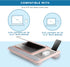 LAPGEAR Home Office Pro Lap Desk with Wrist Rest, Mouse Pad, and Phone Holder - Fits up to 15.6 Inch Laptops