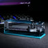 XEXBMNA Unsinkable Black Pearl Pirate Wavey Boat Toy Model Desk Acrylic Paperweight Liquid Wave Decorations for Car