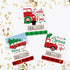 Set 6 Big Dot of Happiness Merry Little Christmas Tree - DIY Assorted Red Truck and Car Christmas Party Cash Holder