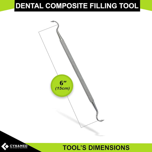 Cynamed Double-Ended Scaler with Arrow Ends - Medical Stainless Steel Dental Tarter Scraper