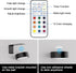 Narotood 3 Pack 13 3 Picture Lights for Wall, RGB Color Rechargeable Battery Operated wall lights, Picture Frame lights