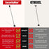3-in-1 (1 Pack SECURITYMAN Door Security Bar, Security Door Stoppers & Door Barricade Heavy Duty Adjustable Iron