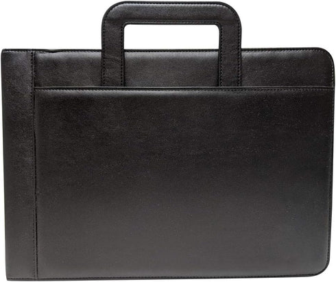 MSP 7 Ring Business Check Portfolio Binder with Handle, Zipper Closure for Business or Personal Checks (3-to-A Pages)