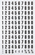 MasterVision Interchangeable Magnetic Board Accessories, Numbers, Black, 0.75"h