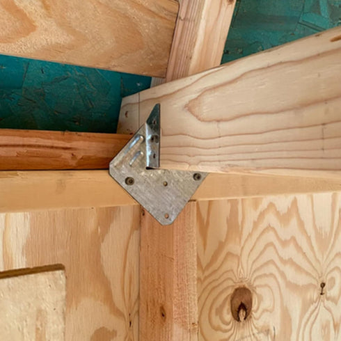 20 Pcs 18-Gauge Hurricane Tie, Heavy Duty Joist Hangers for Roofing Trusses Wood Timber Connectors