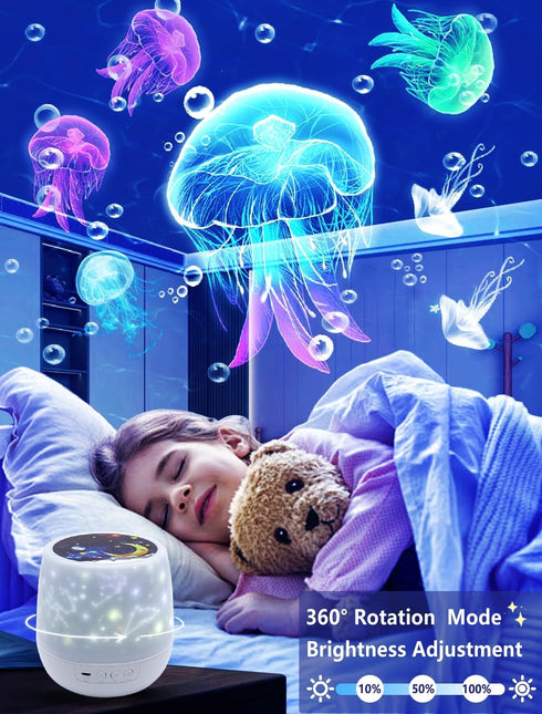 21 Sets 3-14 360 Night Light for Kids + of Films, Projector Night Light for Kids Bedroom, Ceiling, Star Galaxy