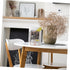 ARTIBETTER Iron Bookends for Desk Organization Stylish Book Fixing Rack for Office Home Non Slip Bookshelf Accessories