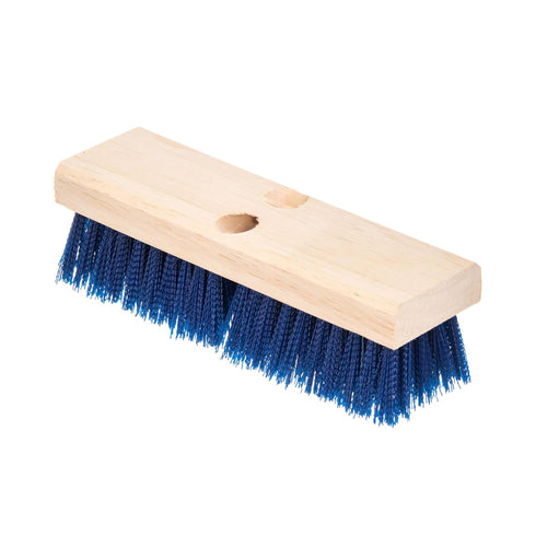 Carlisle FoodService Products 36193P14 Blue Color, 10" Polypropylene Deck Scrub Brush