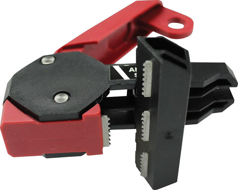 Accuform STOPOUT Circuit Breaker Lockout (Triple Pole) with Bar Clamp and Changeable Tag, 1.5"H x 3.33"L, KDD162