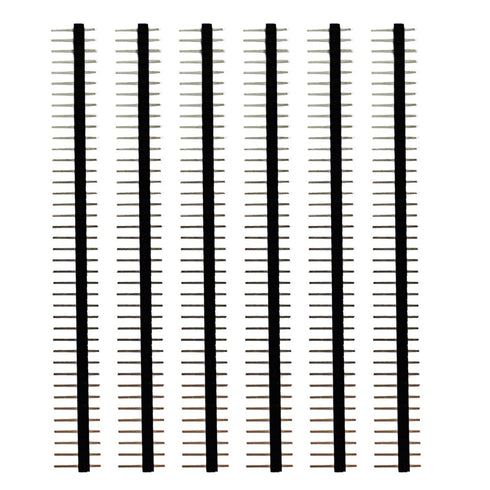 100pcs Lystaii Straight Single Row 40 Pin 0.1 Inch (2.54mm) Male Header Connector for PCB Board