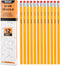 Pencils 12Pack #2, Bulk Number 2 Pencils for Kids Sketching and Drawing, Yellow HB No 2 Pencils with Erasers