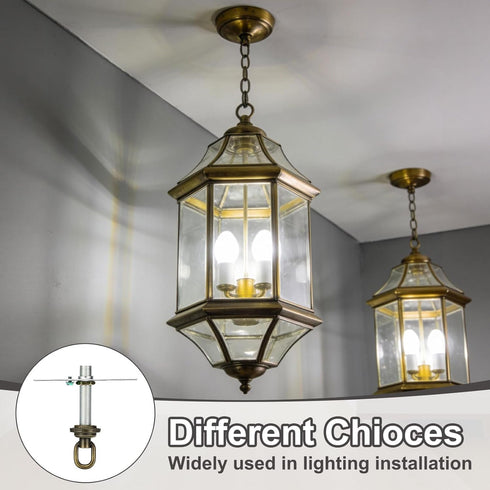 LUMLLSAJI 4" 2 Set 1/4 Set Universal Light Fixture Cross Bar Kit, IP Center Ceiling Light Plate Mounting Hardware