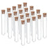 PATIKIL 20Pcs 6ml Plastic Test Tubes with Cork Stoppers, 78x13mm for Scientific, Party Decoration, and Lab Use