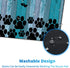 Rossy Mouse Pad, Dog Paw Prints on Wood Pattern Design, Customized Gaming Mousepad with Non-Slip Rubber Base