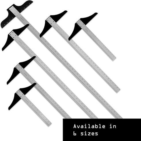 Standard T-Square for Art, Framing & Drafting - 18-inch & 24-inch (2 Pack)