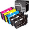 Epson 802XL Remanufactured Ink Cartridge Replacement 5 Pack for Workforce Pro WF-4720 WF-4730 (Black Cyan Magenta